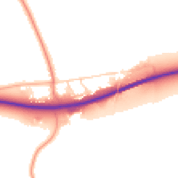Daytime road noise heatmap for CB22 4AH