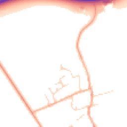 Daytime road noise heatmap for CB22 4AQ