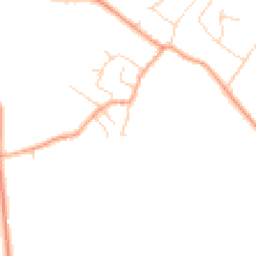 Daytime road noise heatmap for CB22 4LU