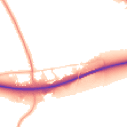 Daytime road noise heatmap for CB22 4NL