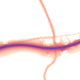 Daytime road noise heatmap for CB22 4NW