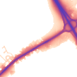 Daytime road noise heatmap for CB22 4QP