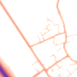Daytime road noise heatmap for CB22 4RD