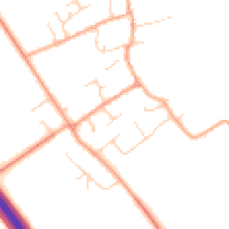 Daytime road noise heatmap for CB22 4RR