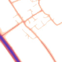 Daytime road noise heatmap for CB22 4RT