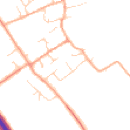 Daytime road noise heatmap for CB22 4SB