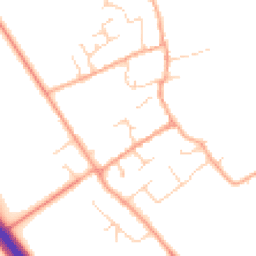 Daytime road noise heatmap for CB22 4SF