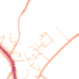 Daytime road noise heatmap for CB22 5AE