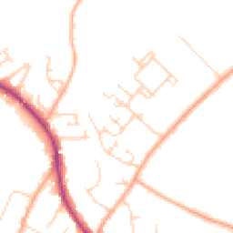 Daytime road noise heatmap for CB22 5AW