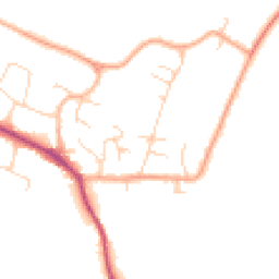 Daytime road noise heatmap for CB22 5BN