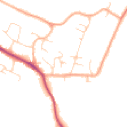 Daytime road noise heatmap for CB22 5DA