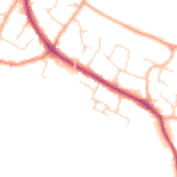 Daytime road noise heatmap for CB22 5DJ