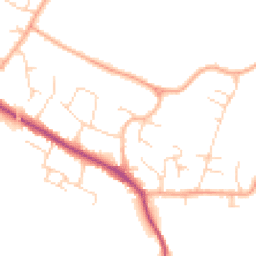 Daytime road noise heatmap for CB22 5DS