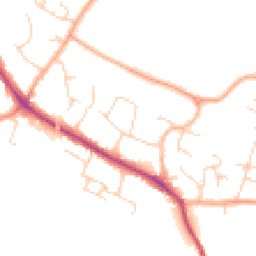Daytime road noise heatmap for CB22 5DT