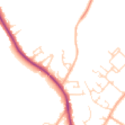 Daytime road noise heatmap for CB22 5EF
