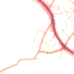 Daytime road noise heatmap for CB22 5EJ
