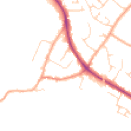 Daytime road noise heatmap for CB22 5EY