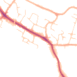 Daytime road noise heatmap for CB22 5FD