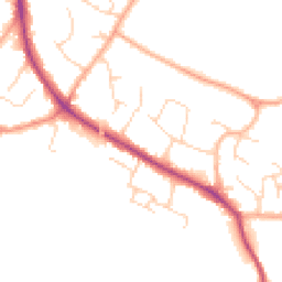 Daytime road noise heatmap for CB22 5FL