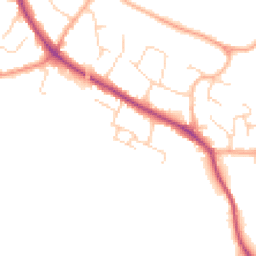 Daytime road noise heatmap for CB22 5FW
