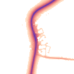 Daytime road noise heatmap for CB22 5GA