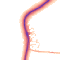 Daytime road noise heatmap for CB22 5GD