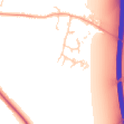 Daytime road noise heatmap for CB22 5JA