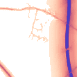 Daytime road noise heatmap for CB22 5JB