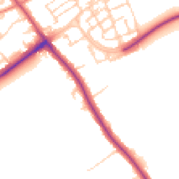 Daytime road noise heatmap for CB22 5LB