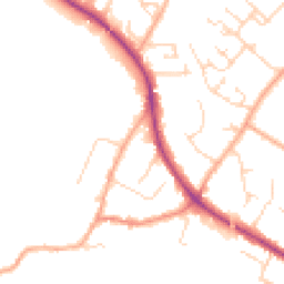 Daytime road noise heatmap for CB22 5LE