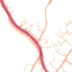 Daytime road noise heatmap for CB22 5LG