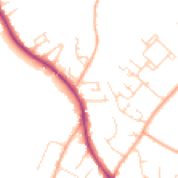 Daytime road noise heatmap for CB22 5LH
