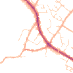 Daytime road noise heatmap for CB22 5LN