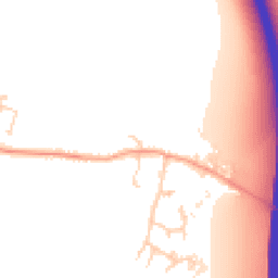Daytime road noise heatmap for CB22 5TE