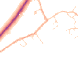 Daytime road noise heatmap for CB22 6SR