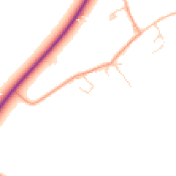 Daytime road noise heatmap for CB22 6SZ