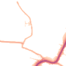 Daytime road noise heatmap for CB22 7GY