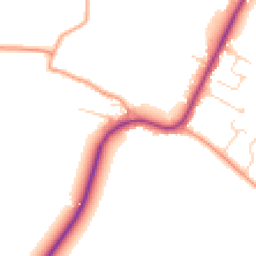 Daytime road noise heatmap for CB22 7NH