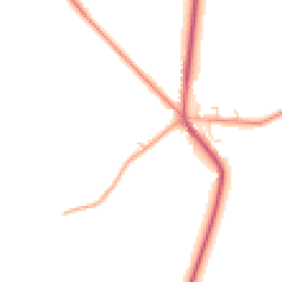 Daytime road noise heatmap for CB22 7PF