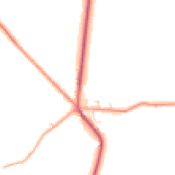 Daytime road noise heatmap for CB22 7PN