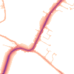 Daytime road noise heatmap for CB22 7PX