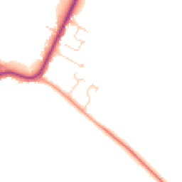 Daytime road noise heatmap for CB22 7QR