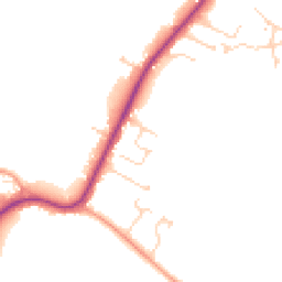 Daytime road noise heatmap for CB22 7QT