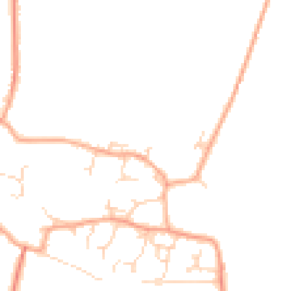 Daytime road noise heatmap for CB23 1AB