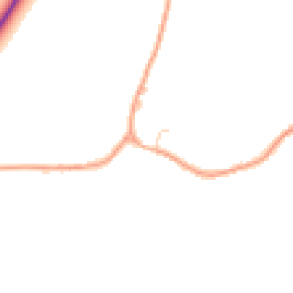 Daytime road noise heatmap for CB23 1AF