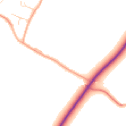 Daytime road noise heatmap for CB23 1HB