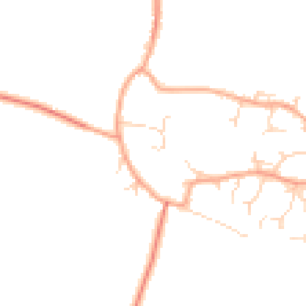 Daytime road noise heatmap for CB23 1JG