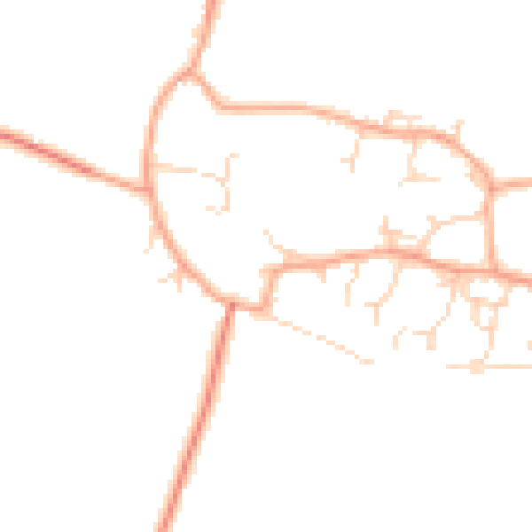 Daytime road noise heatmap for CB23 1JR