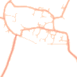 Daytime road noise heatmap for CB23 1LG