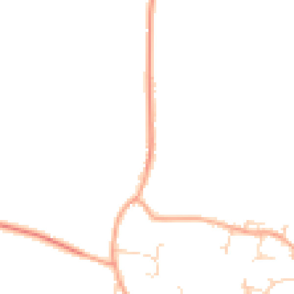 Daytime road noise heatmap for CB23 1LL
